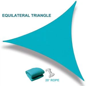 Vela de sombra triangular impermeable